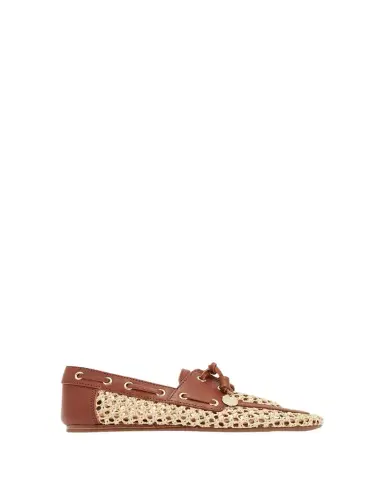 Ancient Greek Sandals Pliaria Raffia and Leather Boat Shoes | Thumbnail 1 Ancient Greek Sandals Pliaria Raffia and Leather Boat Shoes | Thumbnail 1