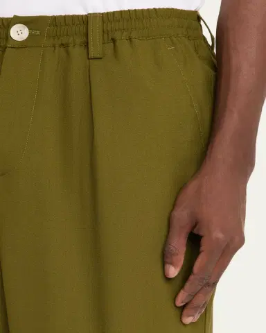 Marni Men's Wool Coulisse-Waist Pleated Trousers | Thumbnail 5 Marni Men's Wool Coulisse-Waist Pleated Trousers | Thumbnail 5