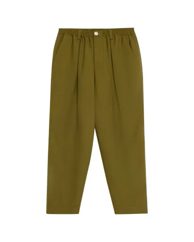 Men's Wool Coulisse-Waist Pleated Trousers