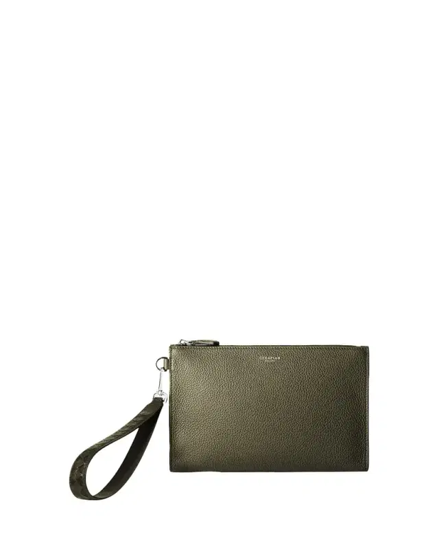 Serapian Men's Leather Clutch Bag