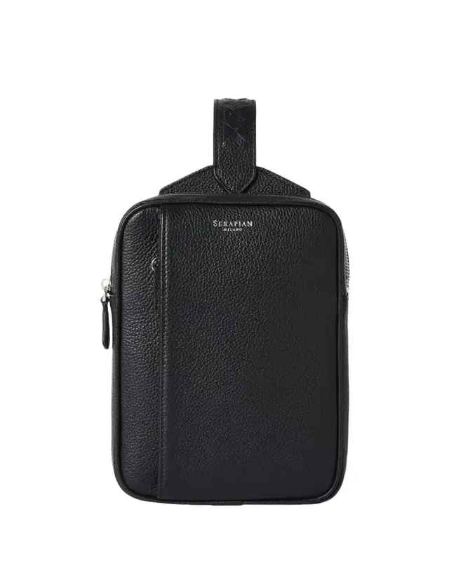 Serapian Men's Cachem Leather Sling Bag