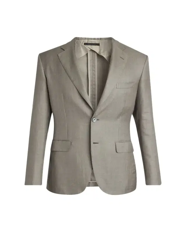 Men's Silk Twill Single-Breasted Sport Coat