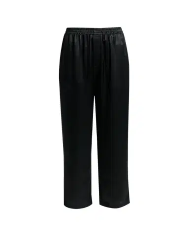 Saint Laurent Silk Straight-Leg Crop Pajama Pants | Thumbnail 1 Saint Laurent Silk Straight-Leg Crop Pajama Pants | Thumbnail 1