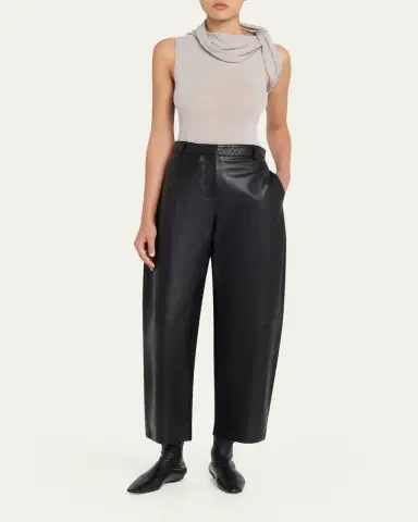 Rick Owens Twisted Cowl-Neck Sleeveless Top | Thumbnail 2