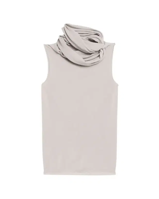 Twisted Cowl-Neck Sleeveless Top