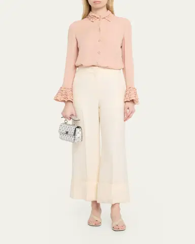 Valentino Garavani Quilted Rockstud Metallic Leather Top-Handle Bag | Thumbnail 5 Valentino Garavani Quilted Rockstud Metallic Leather Top-Handle Bag | Thumbnail 5