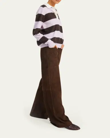 Sprwmn Striped Cashmere Polo Sweater | Thumbnail 2
