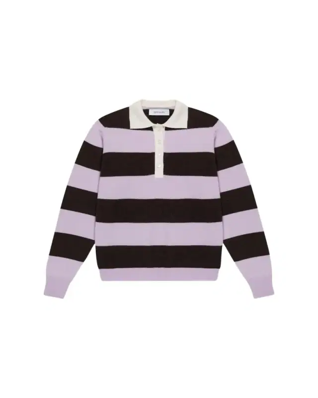 SPRWMN Striped Cashmere Polo Sweater