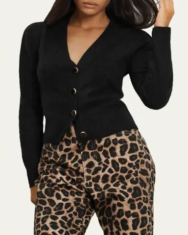 Veronica Beard Solene Brushed Cashmere Cardigan | Thumbnail 4 Veronica Beard Solene Brushed Cashmere Cardigan | Thumbnail 4