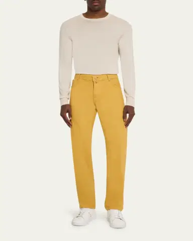 Kiton Men's Kurabo Slim Fit Cotton Stretch Five-Pocket Pants | Thumbnail 2
