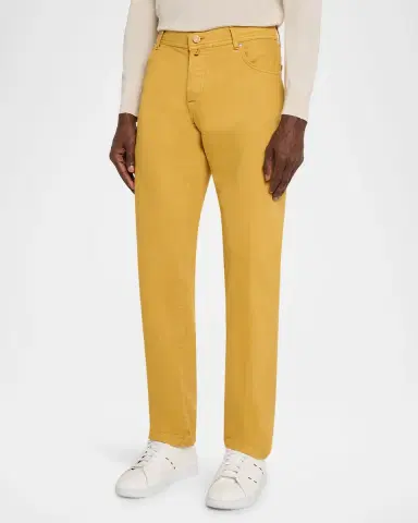 Kiton Men's Kurabo Slim Fit Cotton Stretch Five-Pocket Pants | Thumbnail 8