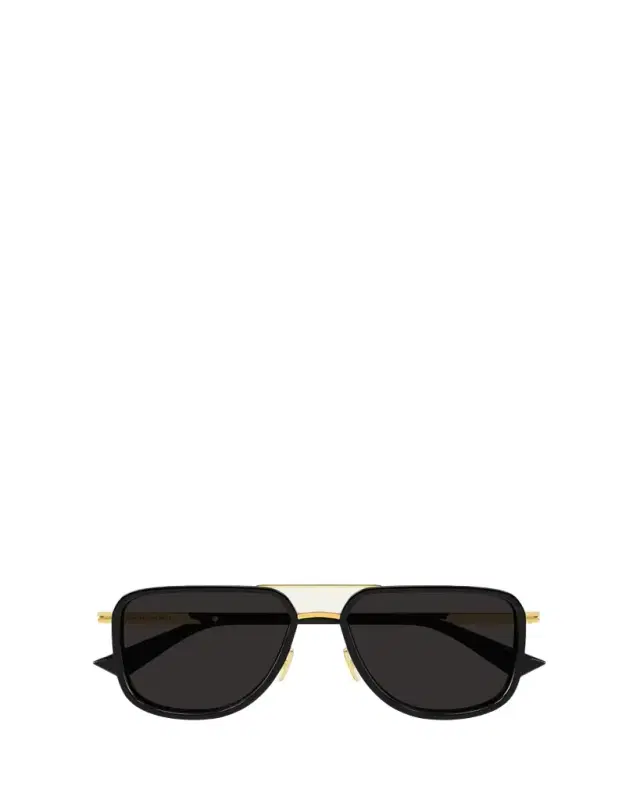 Bottega Veneta 56mm Acetate & Metal Aviator Sunglasses