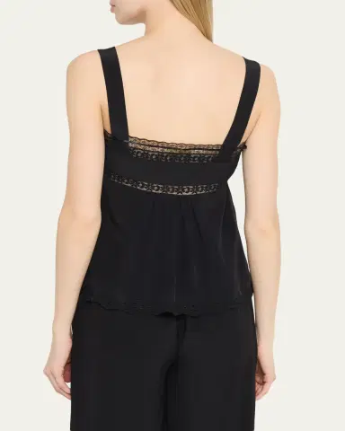 Ciao Lucia Euri Silk Lace Top | Thumbnail 3 Ciao Lucia Euri Silk Lace Top | Thumbnail 3