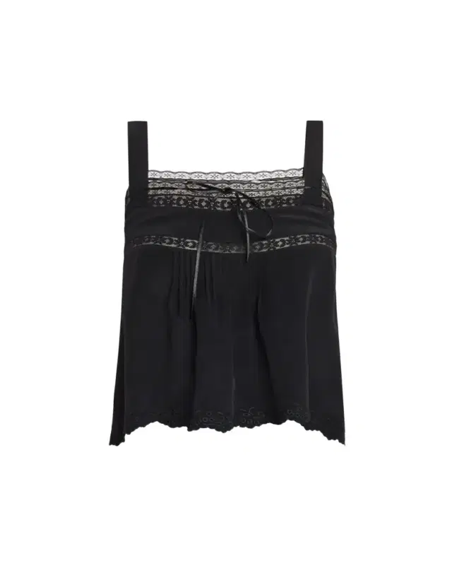 Euri Silk Lace Top