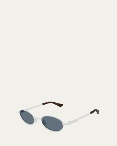Bottega Veneta 52mm Oval Metal Sunglasses | Thumbnail 2 Bottega Veneta 52mm Oval Metal Sunglasses | Thumbnail 2