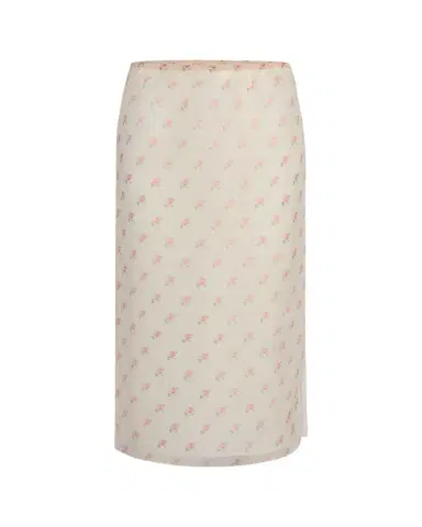 Khaite Sydni Rose-Print Silk Midi Skirt | Thumbnail 1 Khaite Sydni Rose-Print Silk Midi Skirt | Thumbnail 1