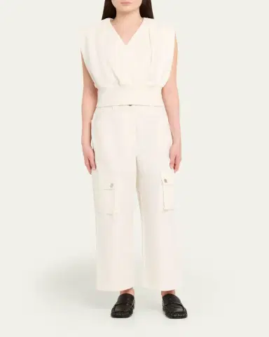 3.1 Phillip Lim Draped Sleeveless French Terry Top | Thumbnail 2 3.1 Phillip Lim Draped Sleeveless French Terry Top | Thumbnail 2