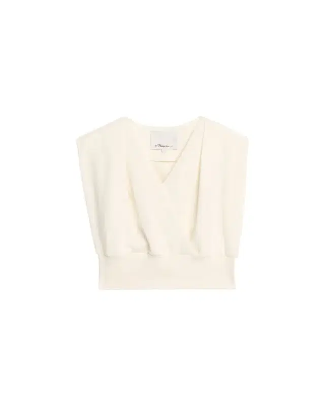 3.1 Phillip Lim Draped Sleeveless French Terry Top