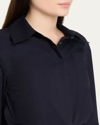 3.1 Phillip Lim Long-Sleeve Belted Cotton Mini Dress | Thumbnail 5