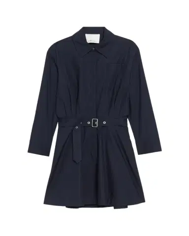 3.1 Phillip Lim Long-Sleeve Belted Cotton Mini Dress | Thumbnail 1