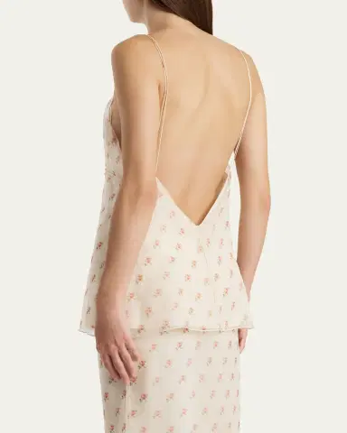 Khaite Timy Backless Silk Tank Top | Thumbnail 3
