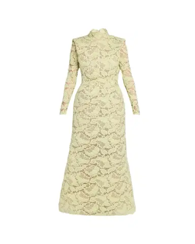 Marc Jacobs Runway Sculptural Lace Long-Sleeve Bow Trumpet Gown | Thumbnail 1