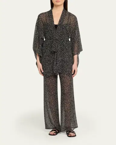 Nili Lotan Kima Silk Kimono | Thumbnail 2 Nili Lotan Kima Silk Kimono | Thumbnail 2