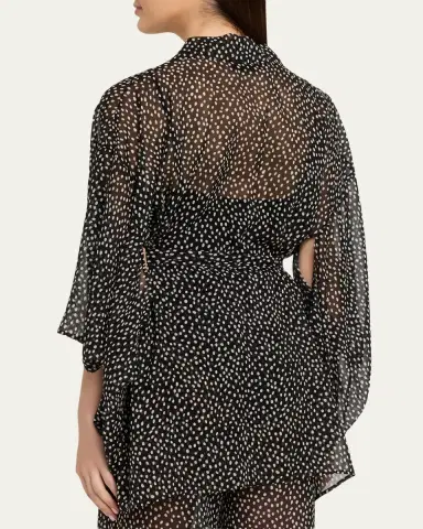 Nili Lotan Kima Silk Kimono | Thumbnail 3 Nili Lotan Kima Silk Kimono | Thumbnail 3