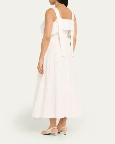 3.1 Phillip Lim Sleeveless Broderie Anglaise Midi Dress | Thumbnail 3 3.1 Phillip Lim Sleeveless Broderie Anglaise Midi Dress | Thumbnail 3