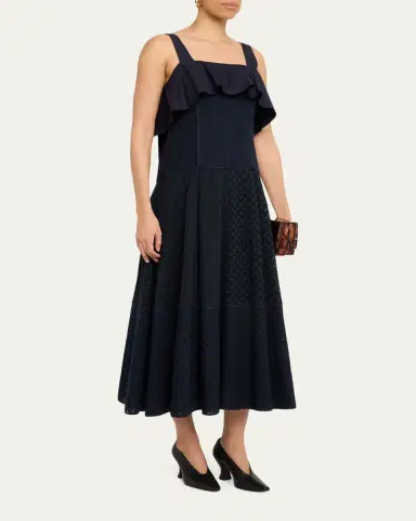 3.1 Phillip Lim Sleeveless Broderie Anglaise Midi Dress | Thumbnail 8 3.1 Phillip Lim Sleeveless Broderie Anglaise Midi Dress | Thumbnail 8