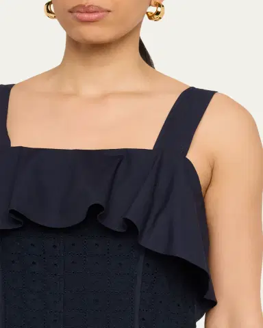 3.1 Phillip Lim Sleeveless Broderie Anglaise Midi Dress | Thumbnail 9 3.1 Phillip Lim Sleeveless Broderie Anglaise Midi Dress | Thumbnail 9