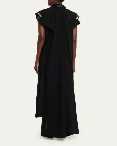 sacai Deconstructed Wool Organza Vest | Thumbnail 3 sacai Deconstructed Wool Organza Vest | Thumbnail 3