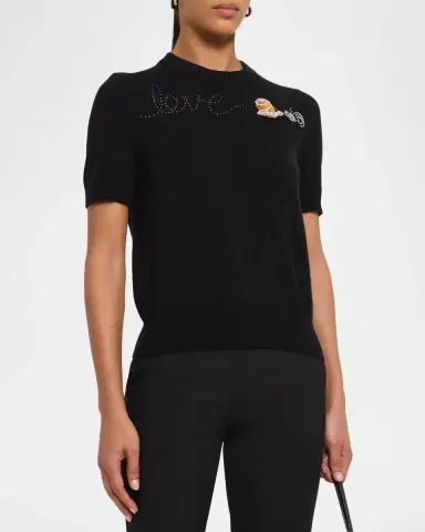 Libertine Snail Love Short-Sleeve Cashmere Sweater | Thumbnail 8 Libertine Snail Love Short-Sleeve Cashmere Sweater | Thumbnail 8