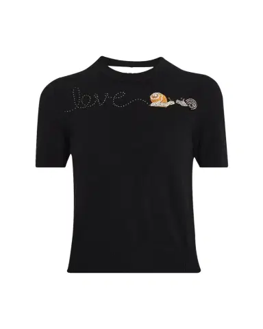 Libertine Snail Love Short-Sleeve Cashmere Sweater | Thumbnail 1 Libertine Snail Love Short-Sleeve Cashmere Sweater | Thumbnail 1