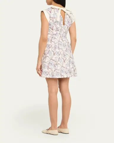 3.1 Phillip Lim Floral Cap-Sleeve Mini Dress | Thumbnail 3