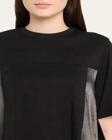 3.1 Phillip Lim Short-Sleeve Mixed-Media Flounce Top | Thumbnail 5 3.1 Phillip Lim Short-Sleeve Mixed-Media Flounce Top | Thumbnail 5