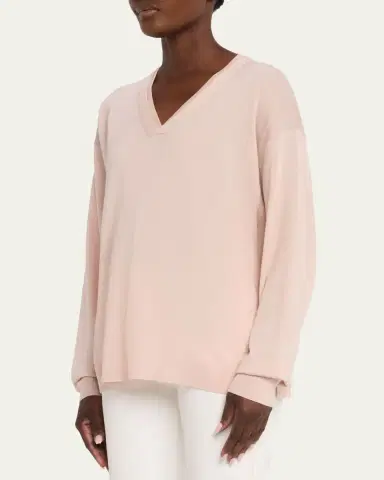Lafayette 148 New York V-Neck Merino Wool Knit Sweater | Thumbnail 4 Lafayette 148 New York V-Neck Merino Wool Knit Sweater | Thumbnail 4