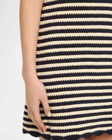 Ciao Lucia Domeka Stripe Crochet-Knit Mini Dress | Thumbnail 11 Ciao Lucia Domeka Stripe Crochet-Knit Mini Dress | Thumbnail 11