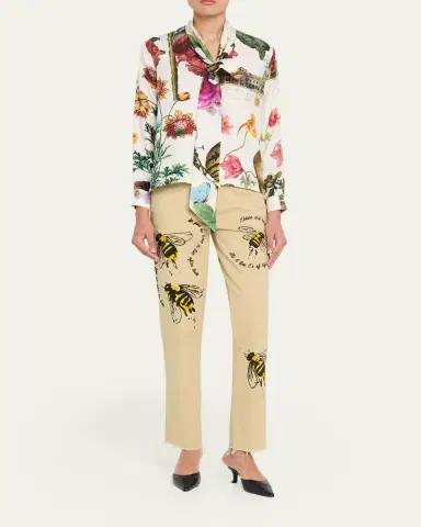 Libertine Bee Lieve Straight-Leg Chino Pants | Thumbnail 2 Libertine Bee Lieve Straight-Leg Chino Pants | Thumbnail 2