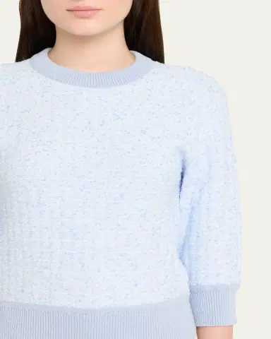 3.1 Phillip Lim Crewneck Three-Quarter Sleeve Sweater | Thumbnail 5 3.1 Phillip Lim Crewneck Three-Quarter Sleeve Sweater | Thumbnail 5