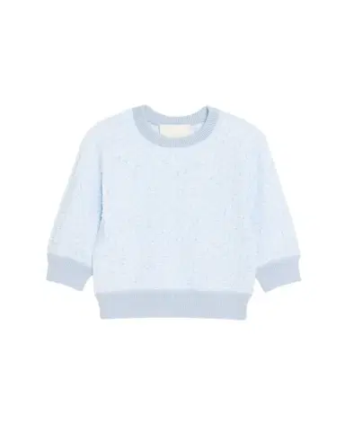 3.1 Phillip Lim Crewneck Three-Quarter Sleeve Sweater | Thumbnail 1 3.1 Phillip Lim Crewneck Three-Quarter Sleeve Sweater | Thumbnail 1