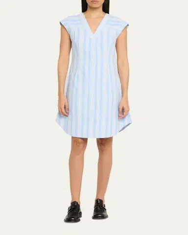 3.1 Phillip Lim Stripe Cap-Sleeve Shift Dress | Thumbnail 2 3.1 Phillip Lim Stripe Cap-Sleeve Shift Dress | Thumbnail 2