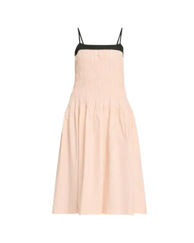 Rossella Smocked Cotton Midi Dress