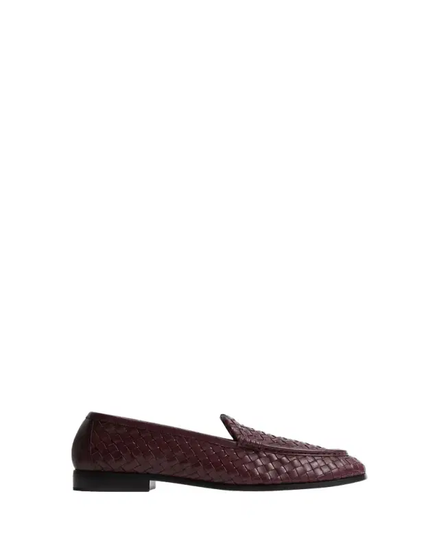 Men's Silenzio Intrecciato Nappa Leather Loafers Men's Silenzio Intrecciato Nappa Leather Loafers