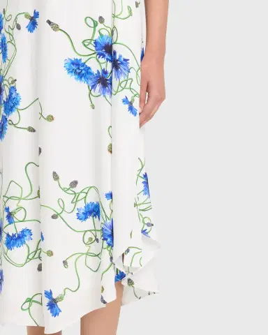 Stella McCartney Floral Print Hammered Viscose Midi Dress | Thumbnail 9 Stella McCartney Floral Print Hammered Viscose Midi Dress | Thumbnail 9