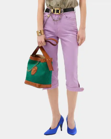 Versace Non-Stretch Denim Capri Jeans | Thumbnail 7 Versace Non-Stretch Denim Capri Jeans | Thumbnail 7