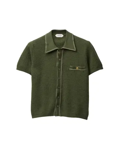 Versace Cotton Knit Button-Down Sweater | Thumbnail 1