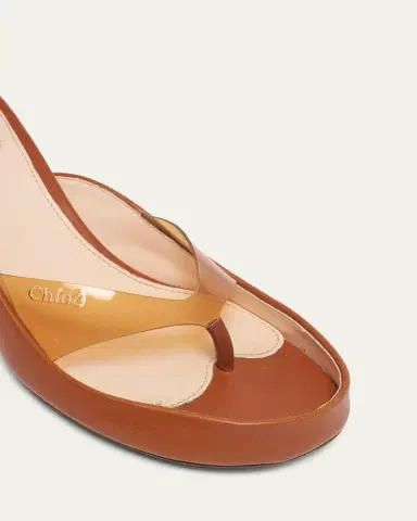 Chloé 55mm PVC Leather Thong Sandals | Thumbnail 5 Chloé 55mm PVC Leather Thong Sandals | Thumbnail 5