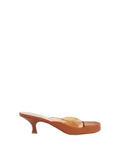 Chloé 55mm PVC Leather Thong Sandals | Thumbnail 1 Chloé 55mm PVC Leather Thong Sandals | Thumbnail 1