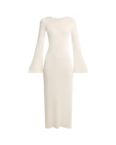 Gabriela Hearst Arisen Bell-Sleeve Silk Knit Maxi Dress | Thumbnail 1 Gabriela Hearst Arisen Bell-Sleeve Silk Knit Maxi Dress | Thumbnail 1